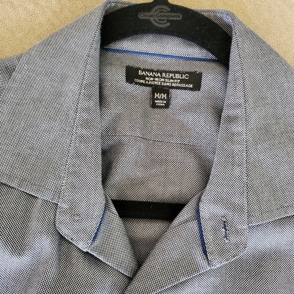 Banana Republic non iron slim fit shirt size M - Picture 2 of 5